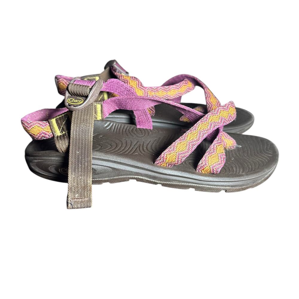 Chaco Women's Zvolv 2 Sport Strappy Sandal Size 9 Pink Orange walking hiking